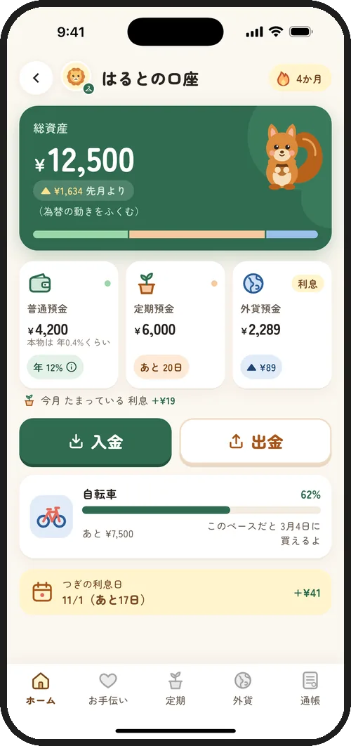 標準版のホーム
